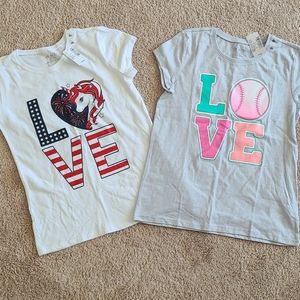Childrens Place bundle of 2 graphic tees